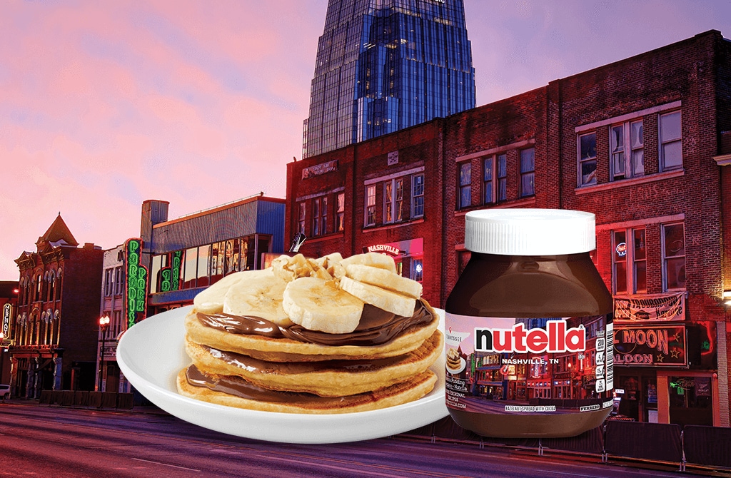 Banana Pudding Pancakes with Nutella®