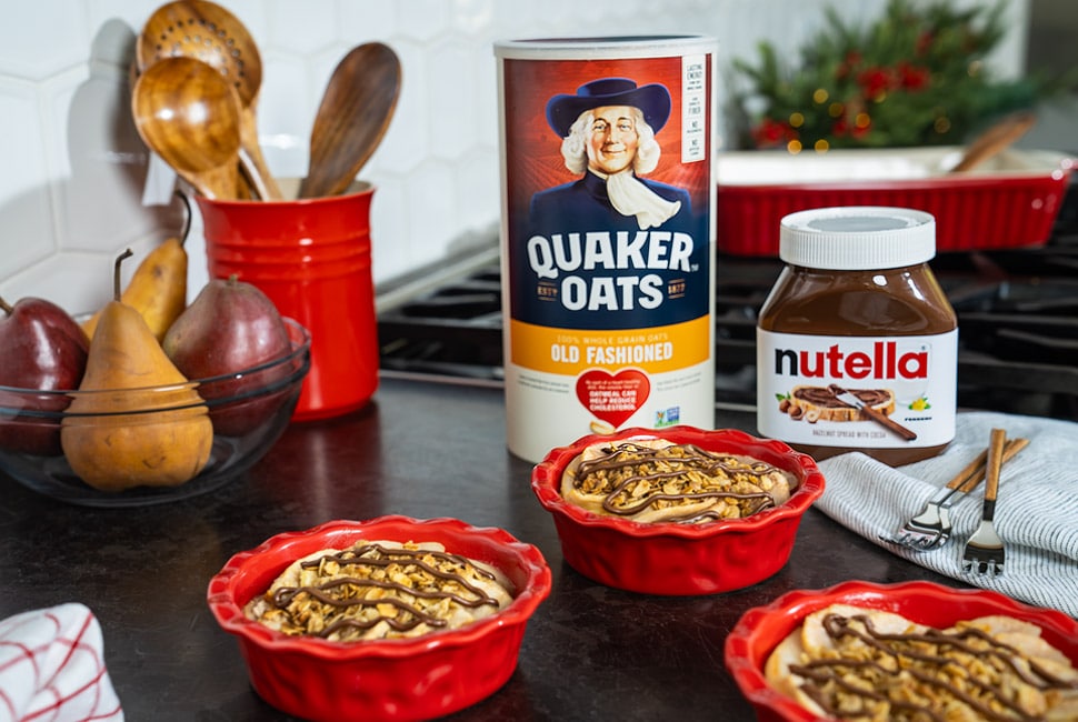 Pear Crisp with Nutella®