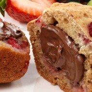 Breakfast Muffins topped with NUTELLA