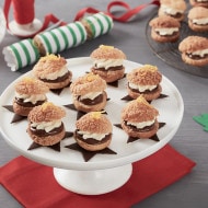 Choux pastries filled with Nutella cream, dusted with icing sugar