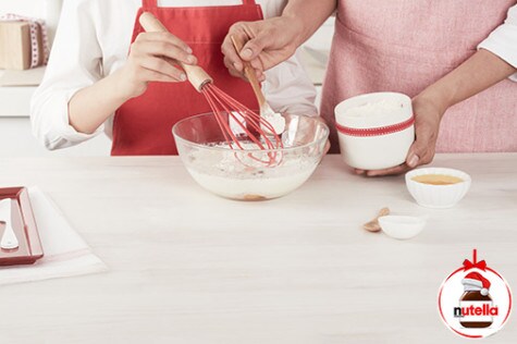 Christmas Crepes with Nutella® hazelnut spread - Step 1 Christmas Crepes with Nutella® hazelnut spread - Step 1