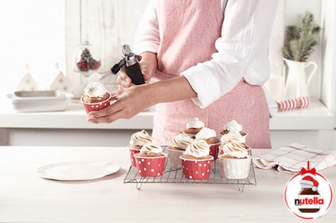 Hazelnut cupcakes with Nutella® hazelnut spread - Step 6