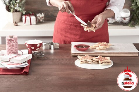 French Toast Stars with Nutella® hazelnut spread - Step 4 French Toast Stars with Nutella® hazelnut spread - Step 4