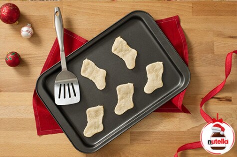Stocking Cookies with Nutella® hazelnut spread - Step 1 Stocking Cookies with Nutella® hazelnut spread - Step 1