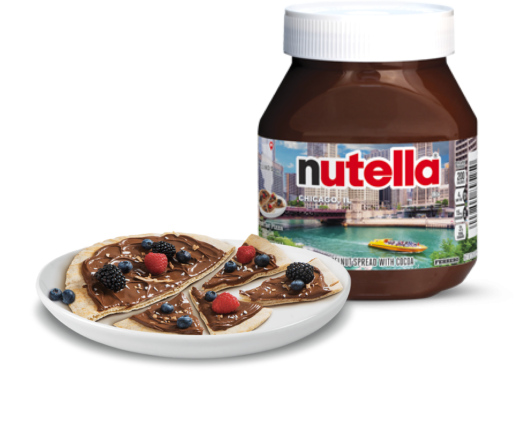 Breakfast Pizza with Nutella® 