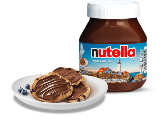 Blueberry pancakes with Nutella® 