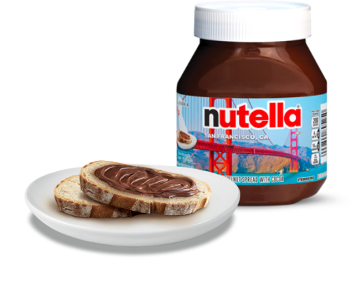 Sourdough toast with Nutella® 