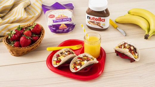 Mission® Tortilla Make-ahead Breakfast Tacos with Nutella®