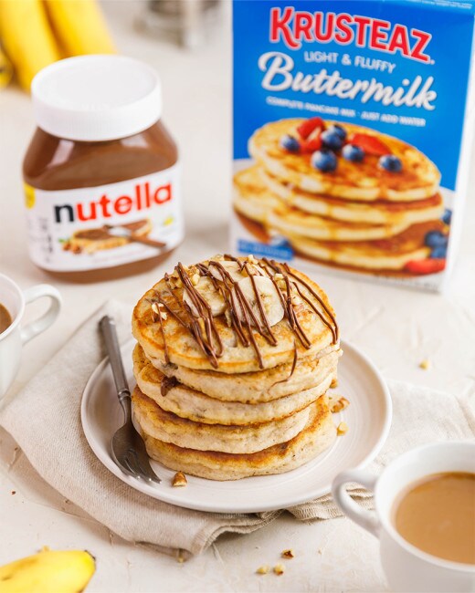 Banana Walnut Pancakes