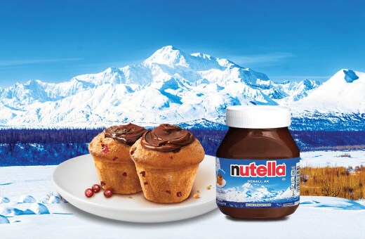 Lingonberry muffins with Nutella®