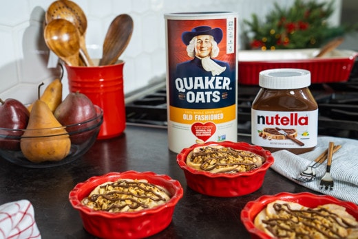 Pear Crisp with Nutella®