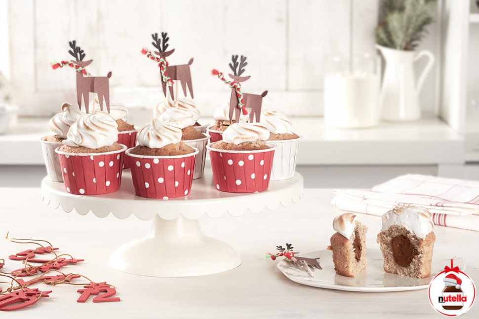 Hazelnut cupcakes with Nutella® hazelnut spread