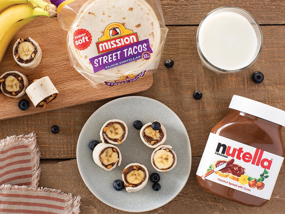 Mission® Banana Tortilla Bites with Nutella® Hazelnut Spread | Nutella