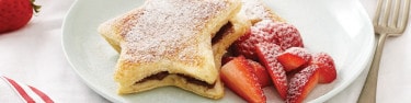 French Toast Stars with NUTELLA hazelnut spread