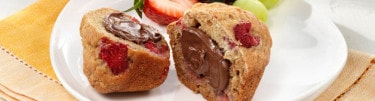 Breakfast Muffins topped with NUTELLA