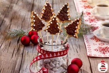 Cookie pops with Nutella® hazelnut spread