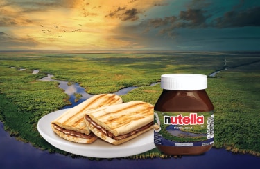 Breakfast Tostada with Nutella®