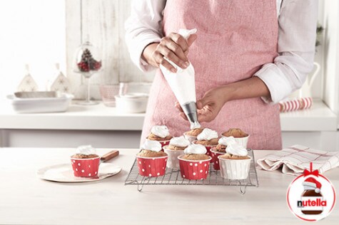 Hazelnut cupcakes with Nutella® hazelnut spread - Step 5