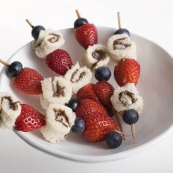 Scrolls and Berry Skewers with Nutella®